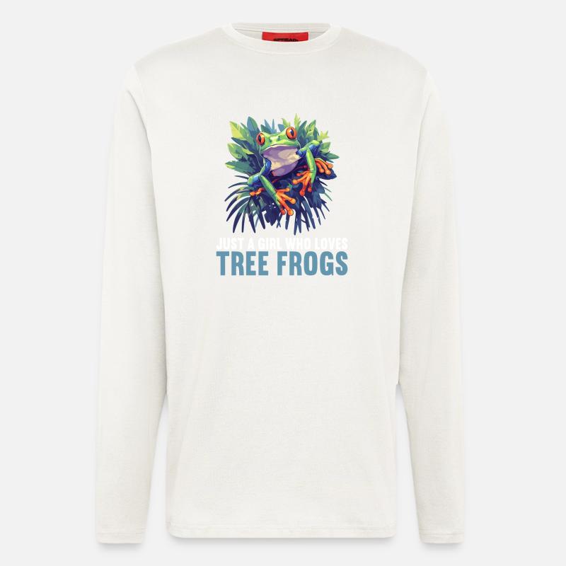 Tree Frog Baumfrösche Baumfrosch - Longsleeve - made by SPREAD  - OFF WHITE