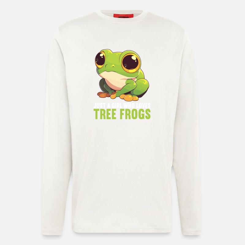 Tree Frog Baumfrösche Baumfrosch - Langarmshirt - made by SPREAD - OFF WHITE