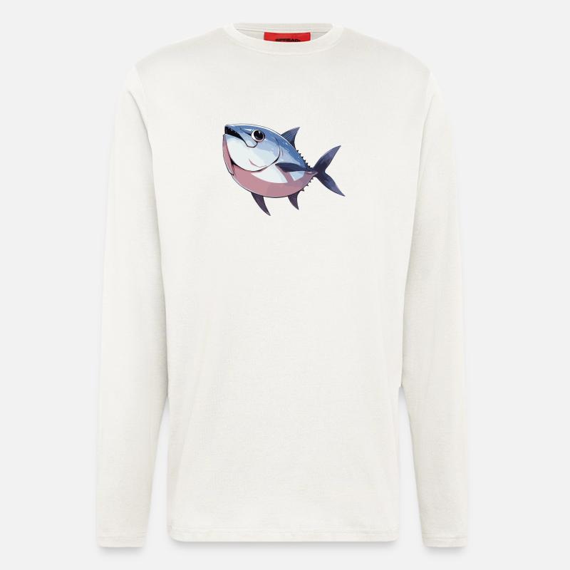 Tuna Thunfische Thunfisch - Longsleeve - made by SPREAD  - OFF WHITE