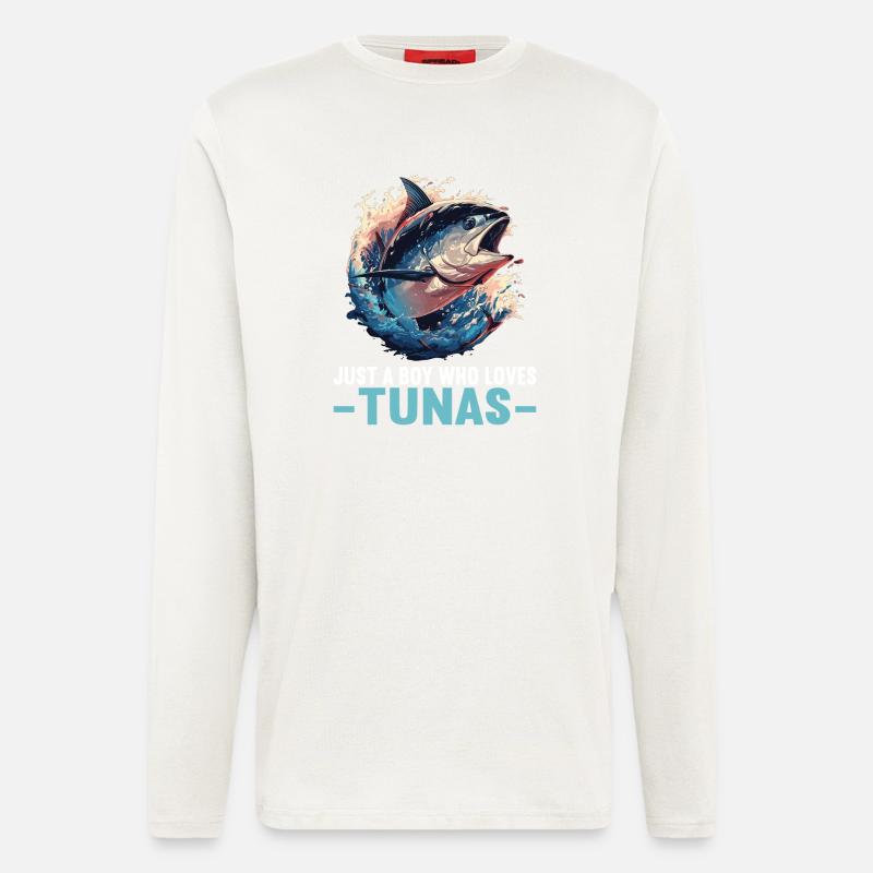Tuna Thunfische Thunfisch - Langarmshirt - made by SPREAD  - OFF WHITE
