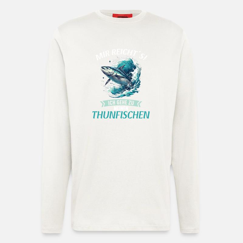 Tuna Thunfische Thunfisch - Langarmshirt - made by SPREAD  - OFF WHITE