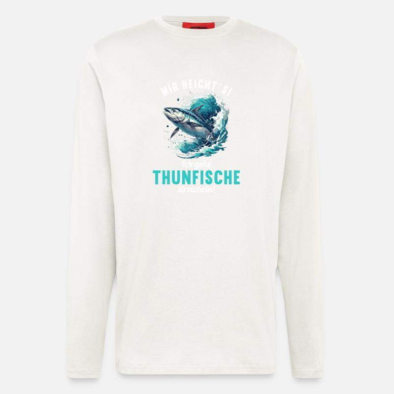 Tuna Thunfische Thunfisch - Langarmshirt - made by SPREAD - OFF WHITE