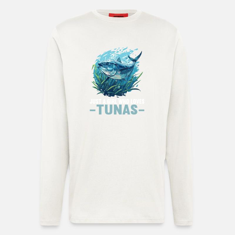 Tuna Thunfische Thunfisch - Longsleeve - made by SPREAD  - OFF WHITE