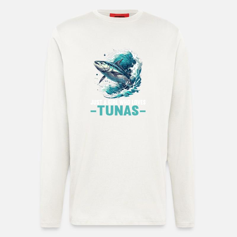 Tuna Thunfische Thunfisch - Longsleeve - made by SPREAD  - OFF WHITE