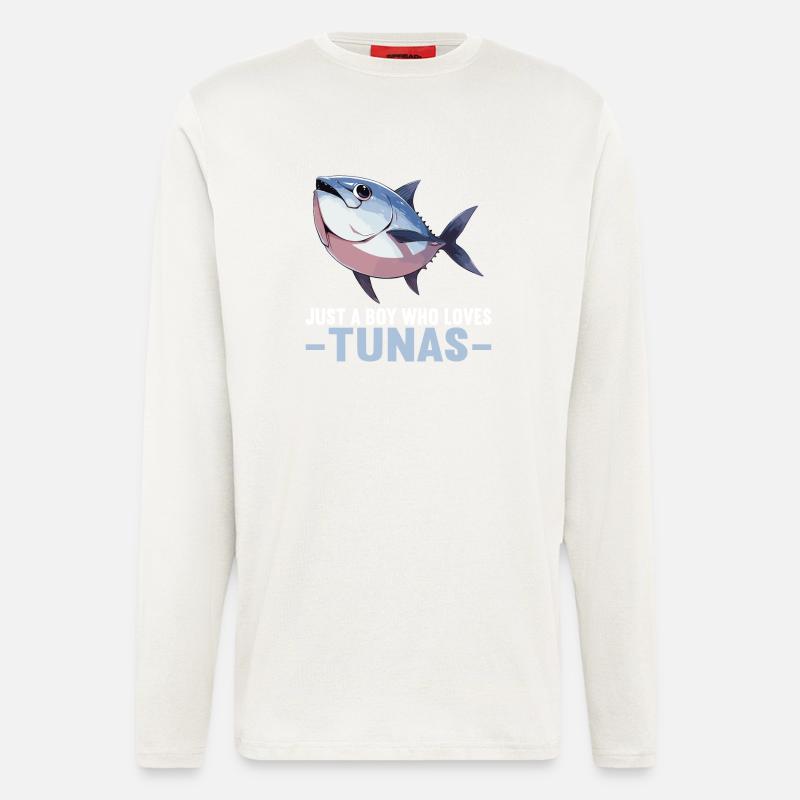 Tuna Thunfische Thunfisch - Langarmshirt - made by SPREAD  - OFF WHITE
