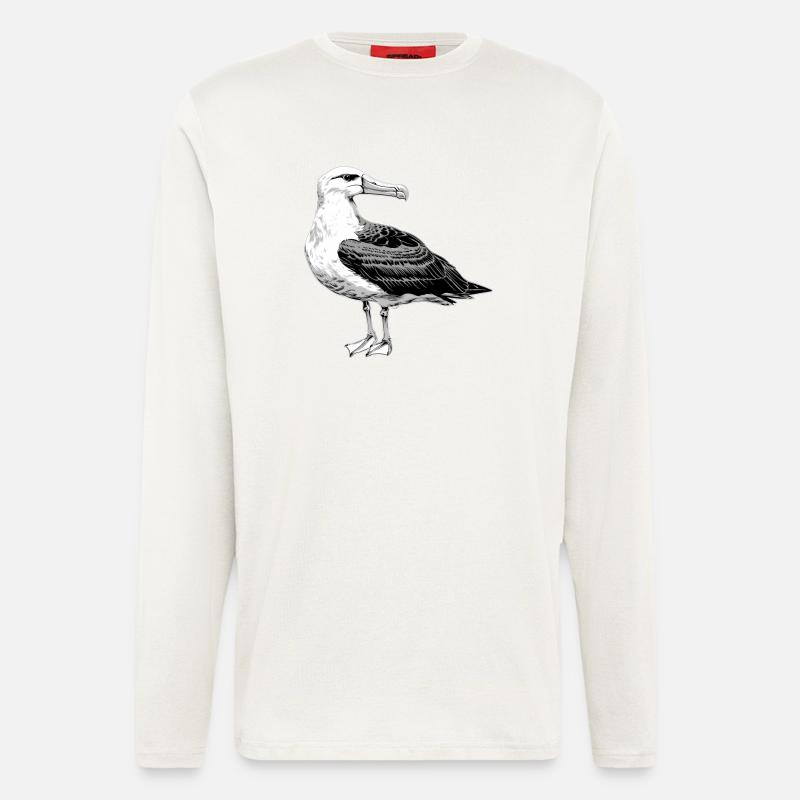 Albatross Albatrosse Albatros - Langarmshirt - made by SPREAD  - OFF WHITE