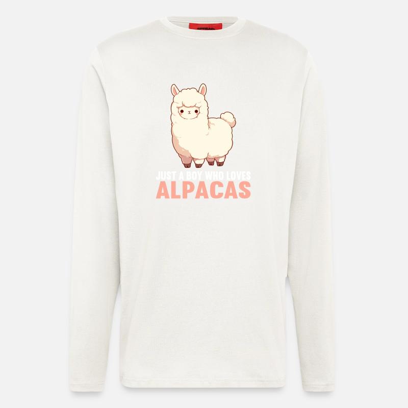 Alpaca Alpacas Alpaca - Longsleeve - made by SPREAD  - OFF WHITE