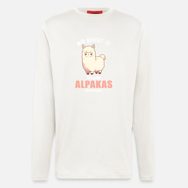 Alpaca Alpacas Alpaca - Longsleeve - made by SPREAD  - OFF WHITE