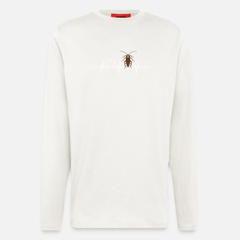 Cockroach Kakerlaken Kakerlake - Langarmshirt - made by SPREAD  - OFF WHITE