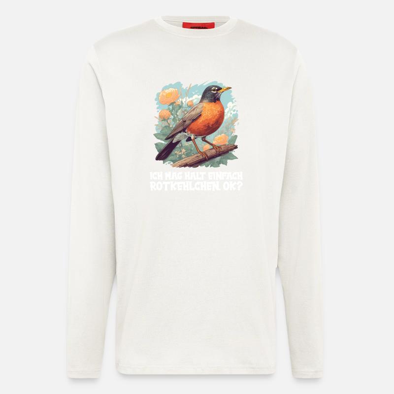 Robin Rotkehlchen - Longsleeve - made by SPREAD  - OFF WHITE