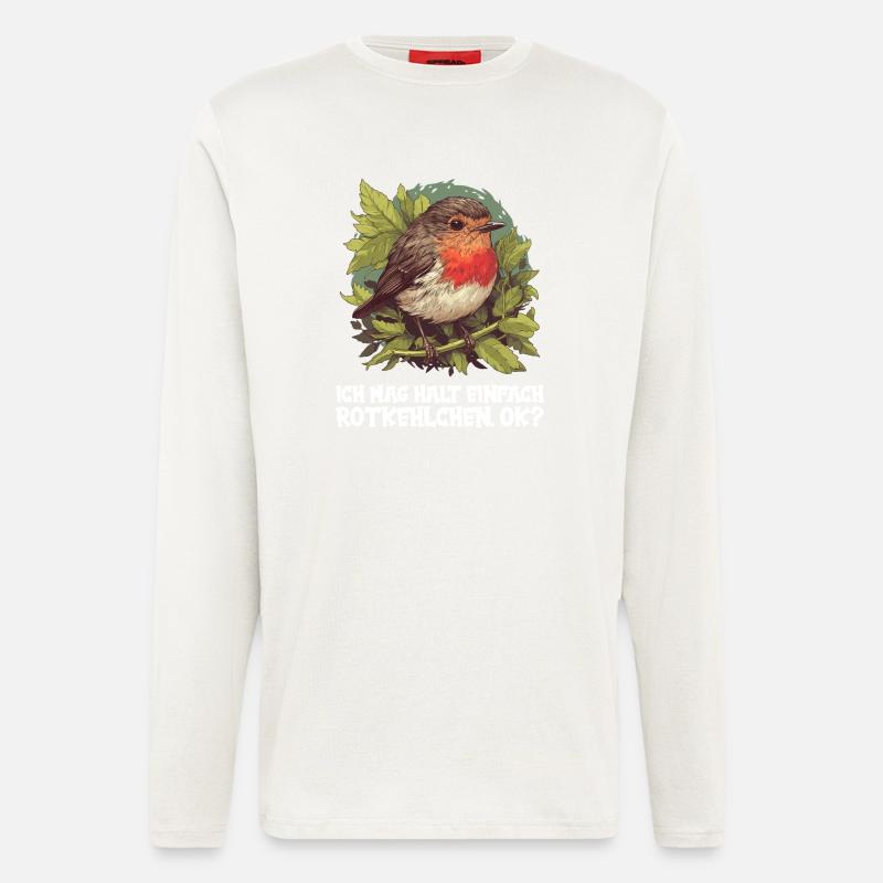 Robin Rotkehlchen - Longsleeve - made by SPREAD  - OFF WHITE