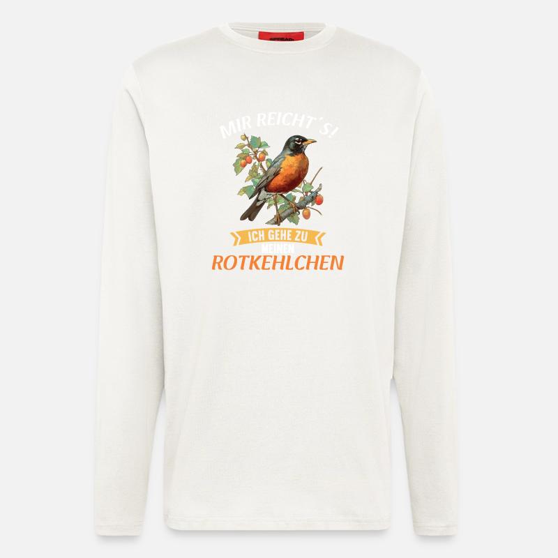 Robin Rotkehlchen - Longsleeve - made by SPREAD  - OFF WHITE