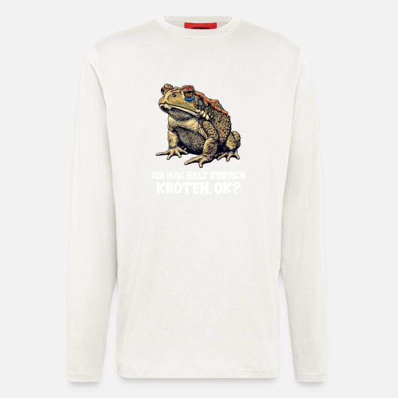 Crapaud crapaud crapaud - Manches longues bio décontracté fabriqué en UE - OFF WHITE
