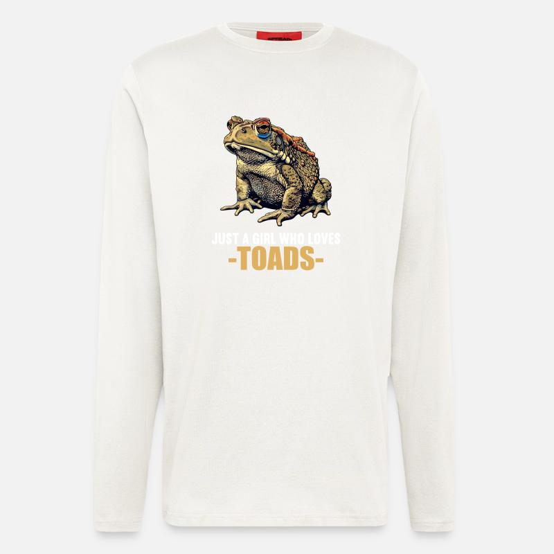 Crapaud crapaud crapaud - Manches longues bio décontracté fabriqué en UE - OFF WHITE
