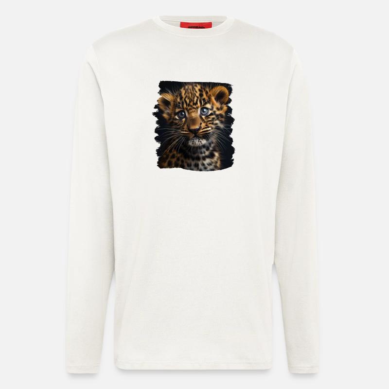 Leoparden Leopard - Langarmshirt - made by SPREAD  - OFF WHITE