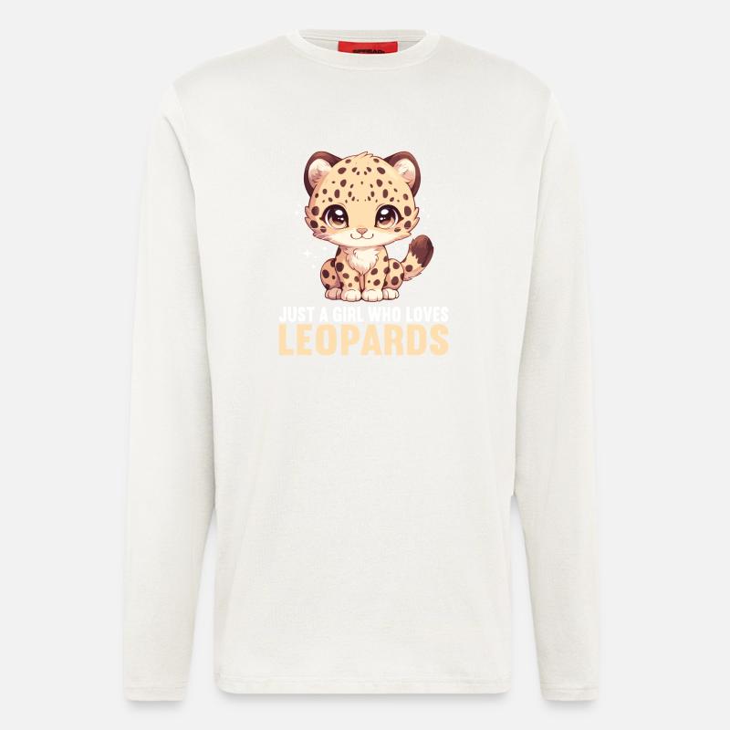 Leoparden Leopard - Langarmshirt - made by SPREAD  - OFF WHITE
