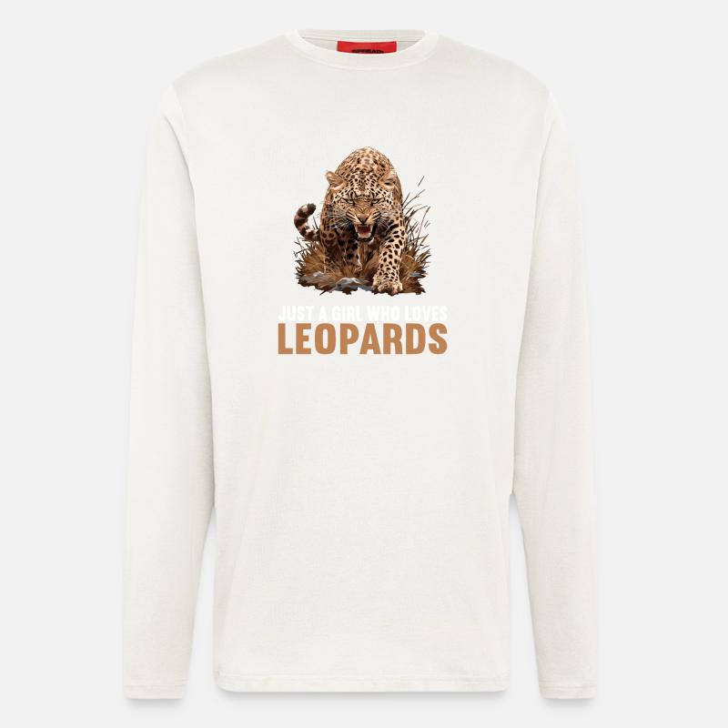 Leoparden Leopard - Langarmshirt - made by SPREAD  - OFF WHITE