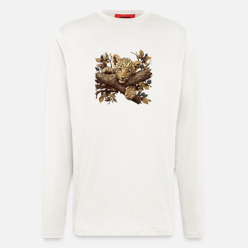 Leoparden Leopard - Longsleeve - made by SPREAD  - OFF WHITE