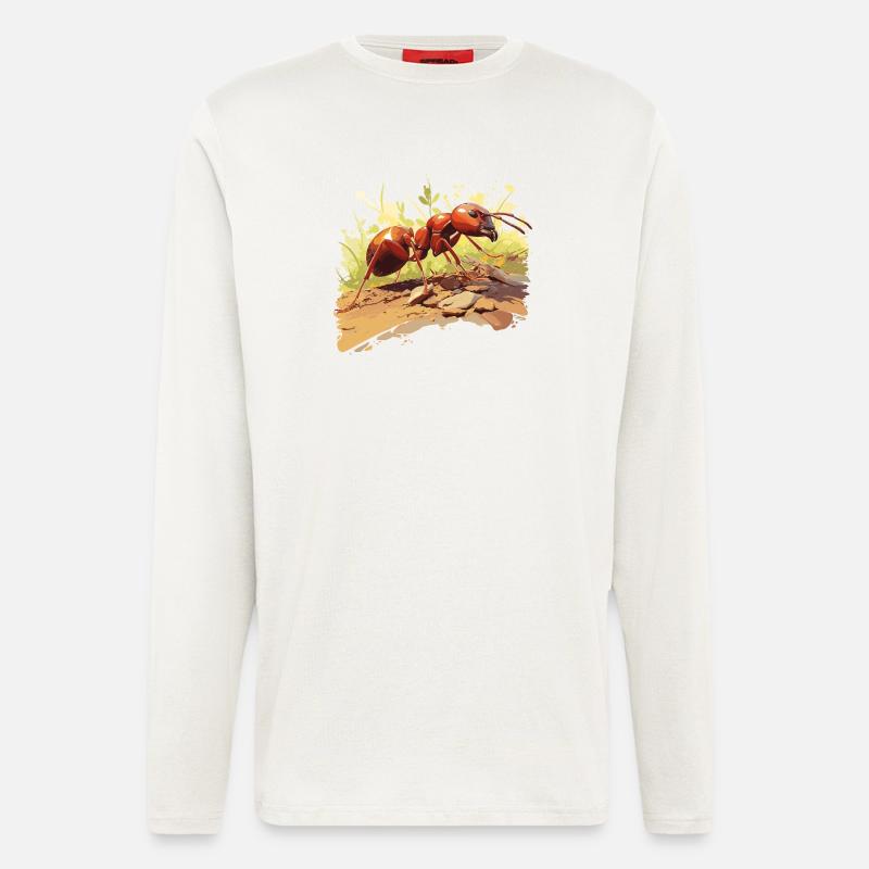 Ant ants ant - Longsleeve - made by SPREAD  - OFF WHITE