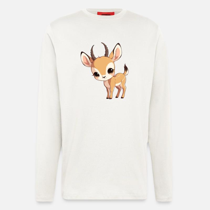 Antelope Antilopen Antilope - Langarmshirt - made by SPREAD  - OFF WHITE