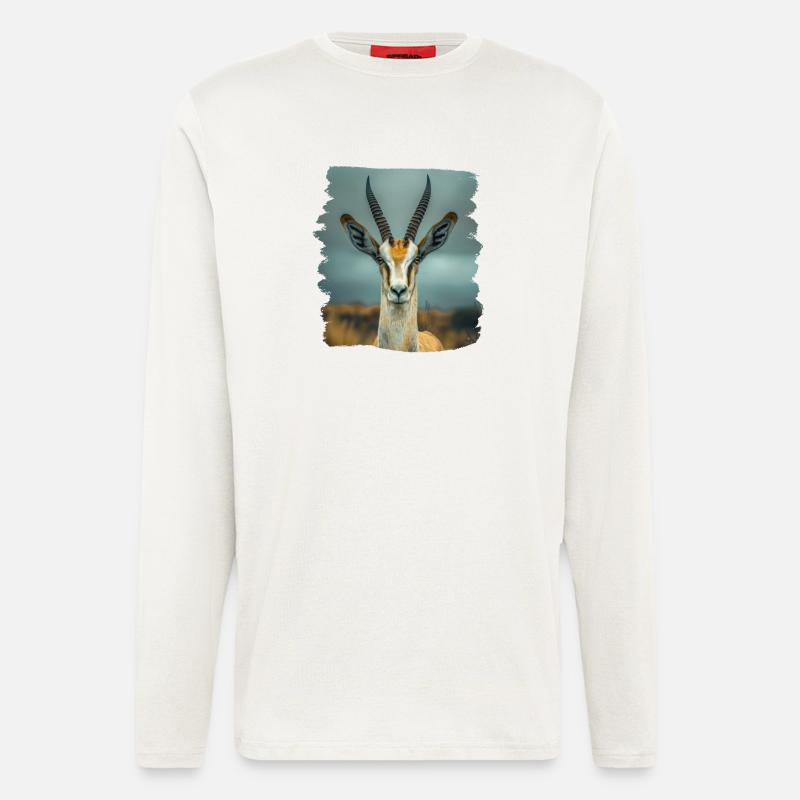 Antelope Antilopen Antilope - Langarmshirt - made by SPREAD  - OFF WHITE