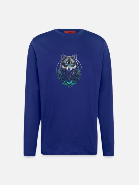 Forest Arctic Wolf - Longsleeve - made by SPREAD - OFF WHITE