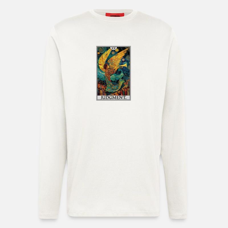 Tarotkarten Tarotkarte 20 Judgment Gericht - Langarmshirt - made by SPREAD - OFF WHITE