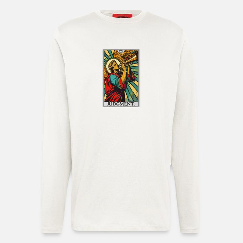 Tarotkarten Tarotkarte 20 Judgment Gericht - Langarmshirt - made by SPREAD - OFF WHITE