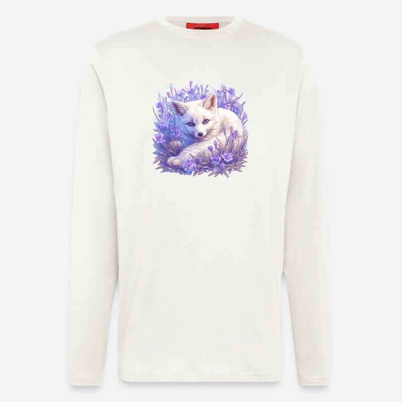 Arctic Fox Polarfüchse Polarfuchs - Longsleeve - made by SPREAD  - OFF WHITE