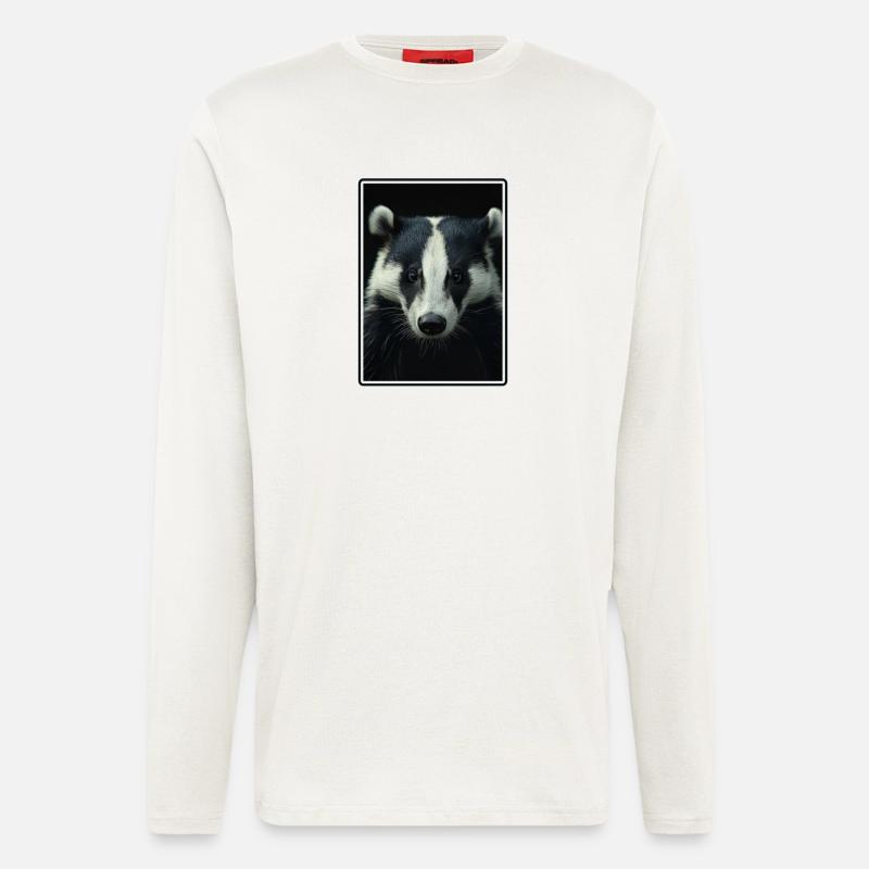 Badger Dachse Dachs - Longsleeve - made by SPREAD  - OFF WHITE
