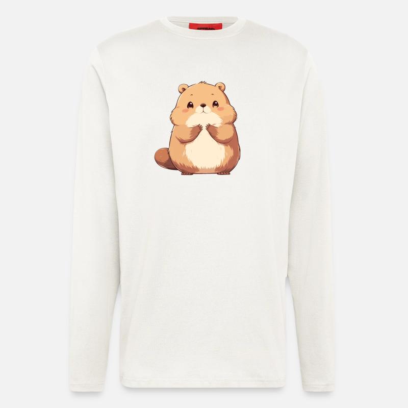 Beaver Biber - Longsleeve - made by SPREAD  - OFF WHITE