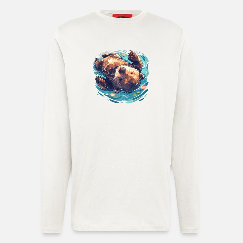 Beaver Biber - Langarmshirt - made by SPREAD  - OFF WHITE