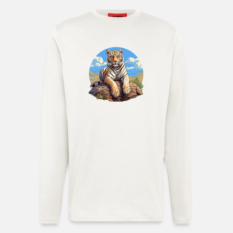 Tiger - Langarmshirt - made by SPREAD  - OFF WHITE