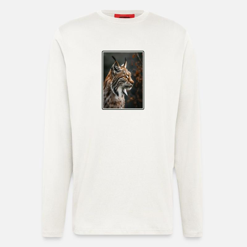 Lynx Luchse Luchs - Langarmshirt - made by SPREAD  - OFF WHITE