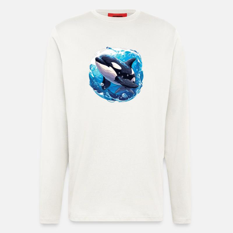 Orcas Orca - Longsleeve - made by SPREAD  - OFF WHITE