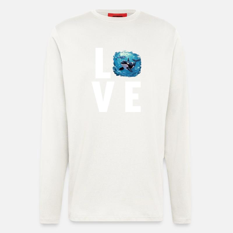 Orcas Orca - Longsleeve - made by SPREAD - OFF WHITE