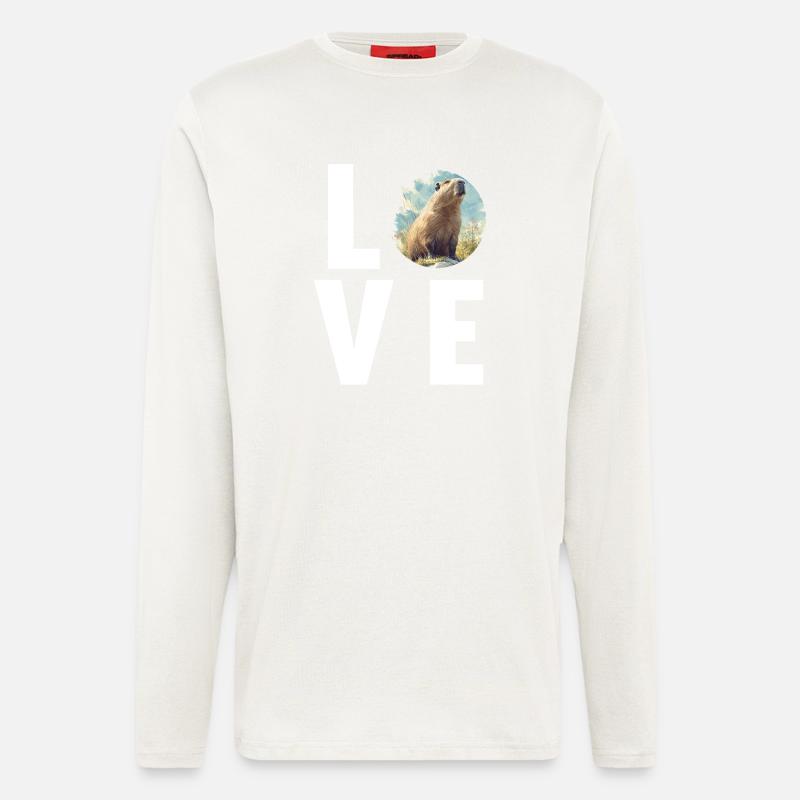 Capybaras Capybara - Longsleeve - made by SPREAD  - OFF WHITE