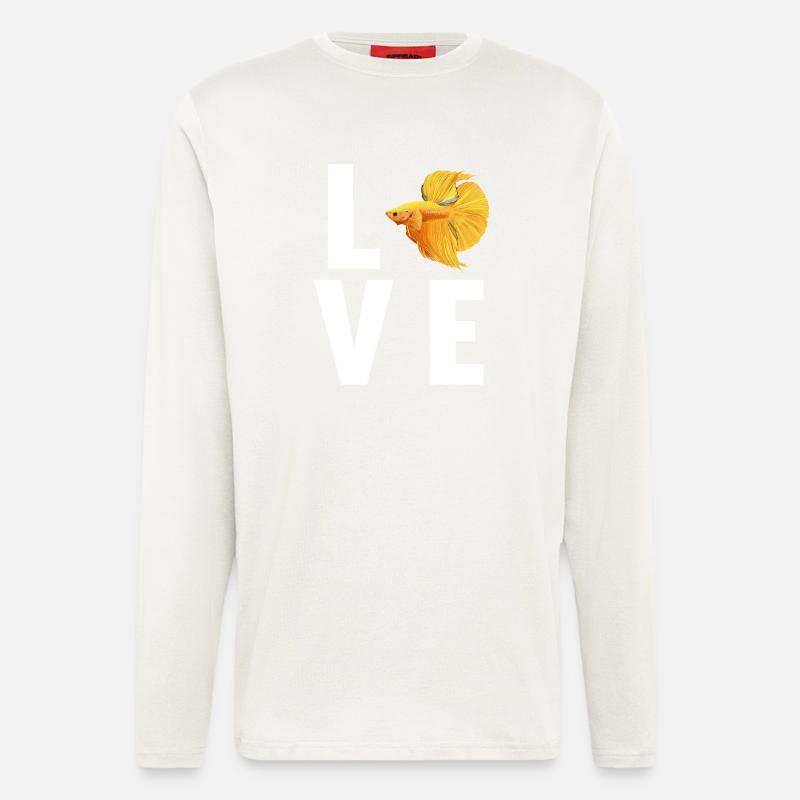 Bettas Betta Fish Betta - Longsleeve - made by SPREAD  - OFF WHITE