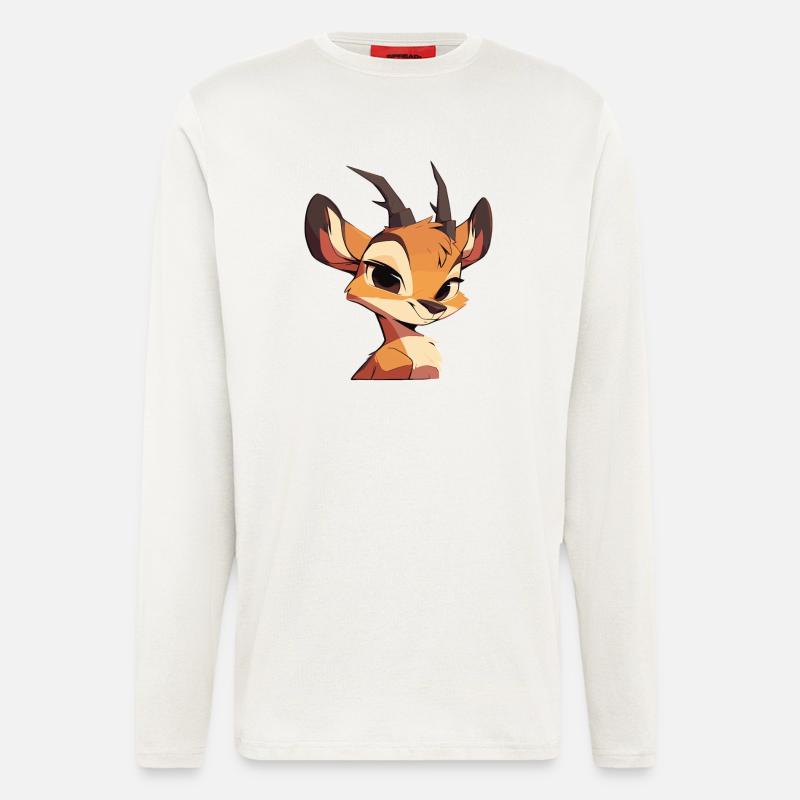Antelope Antilopen Antilope - Langarmshirt - made by SPREAD  - OFF WHITE