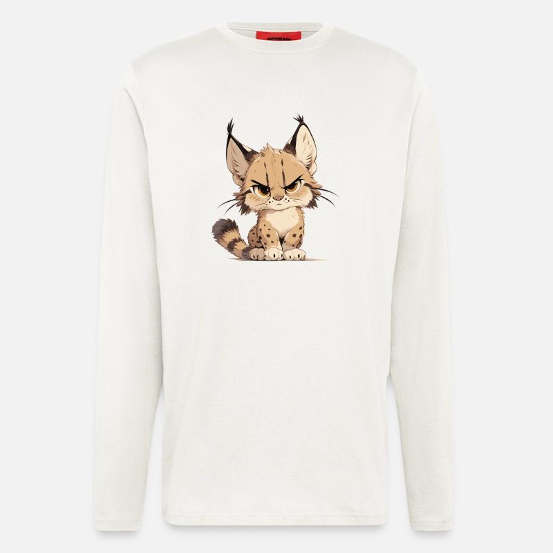 Lynx Luchse Luchs - Langarmshirt - made by SPREAD  - OFF WHITE