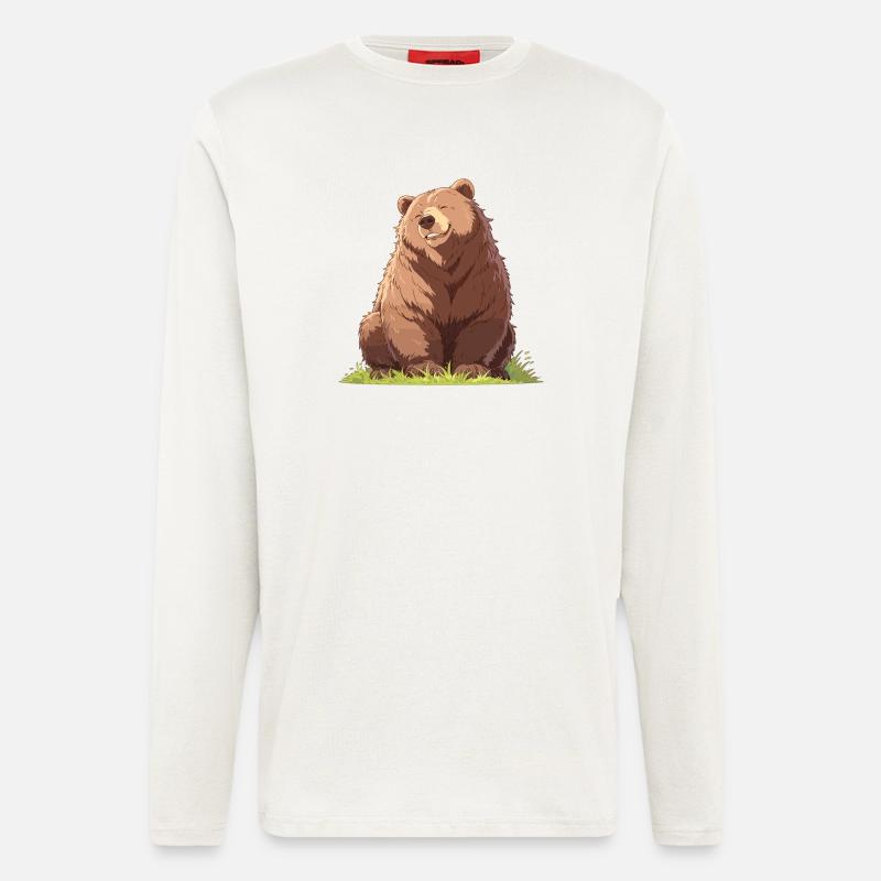 Bear Bären Bär - Longsleeve - made by SPREAD  - OFF WHITE