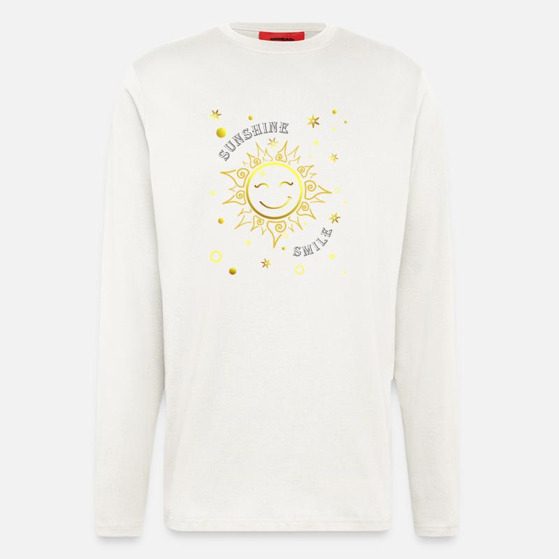 Lachende Sonne - Langarmshirt - made by SPREAD  - OFF WHITE