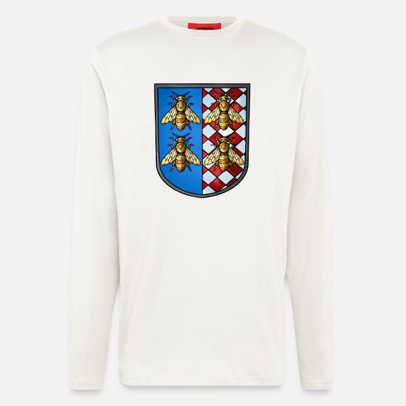 Wappen Bienen - Langarmshirt - made by SPREAD  - OFF WHITE
