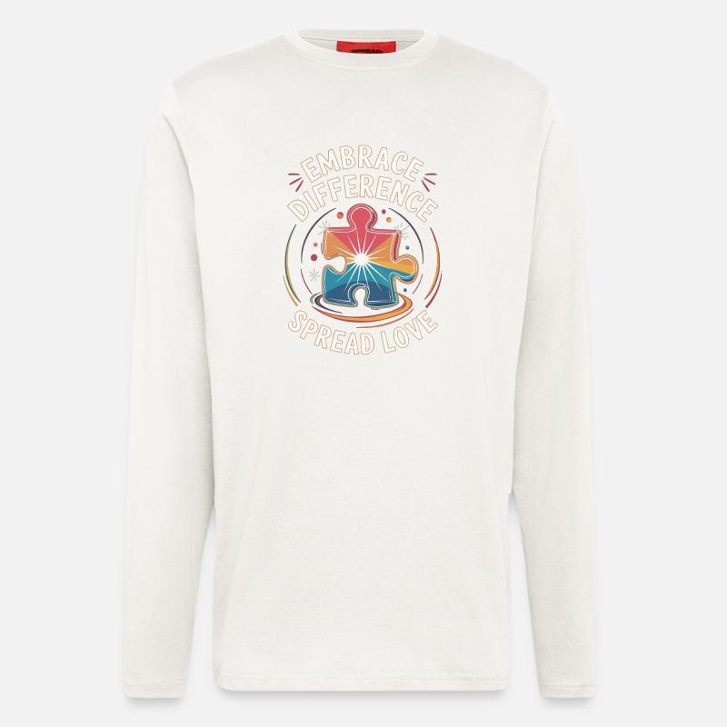 Embrace Difference Shirt - Longsleeve - made by SPREAD  - OFF WHITE