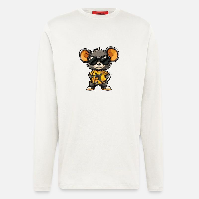 Mouse Comic Cool Summer - Longsleeve - made by SPREAD  - OFF WHITE