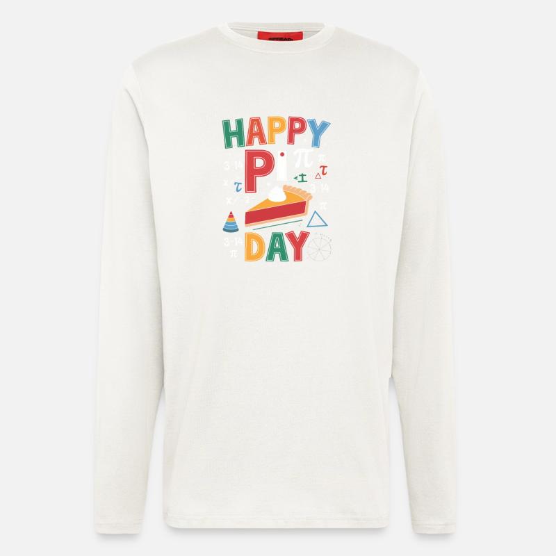Happy Pi Day - Langarmshirt - made by SPREAD - OFF WHITE