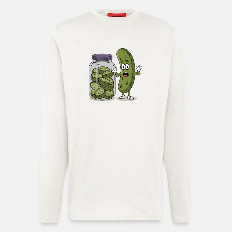 Gurke - Langarmshirt - made by SPREAD  - OFF WHITE