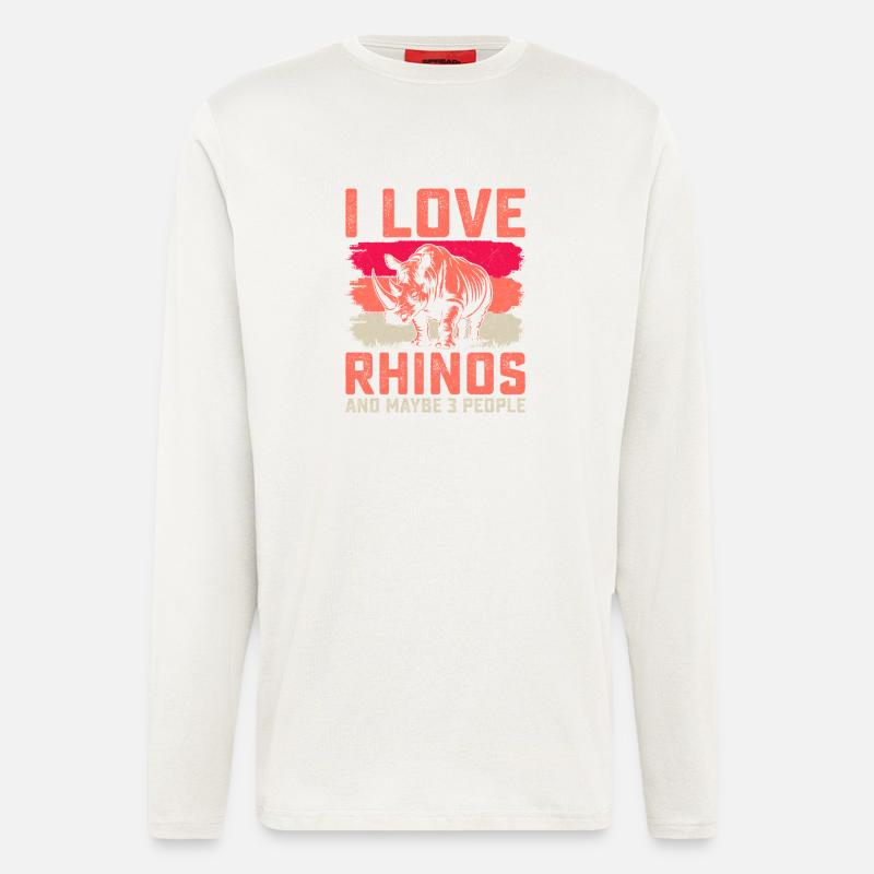 Nashorn - Langarmshirt - made by SPREAD  - OFF WHITE
