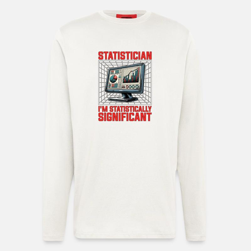Statistician I'm Statistically Mathematicians - Longsleeve - made by SPREAD  - OFF WHITE