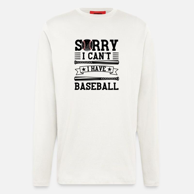 Baseball Saying Baseball Team Design - Longsleeve - made by SPREAD - OFF WHITE